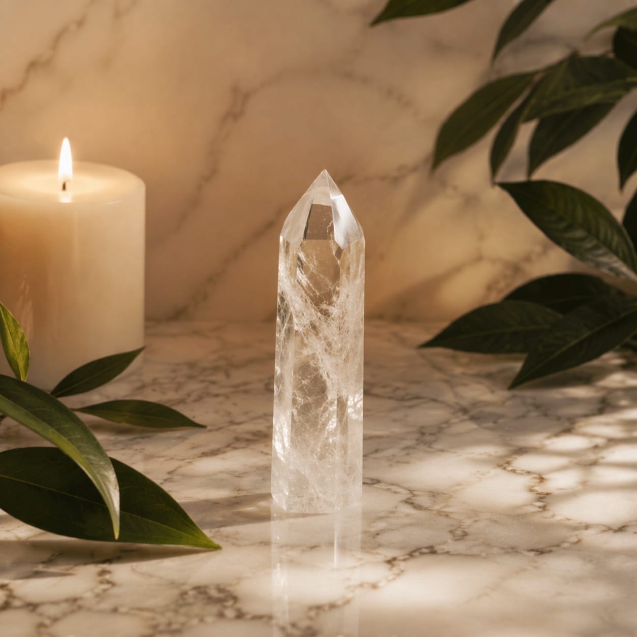 Clear Quartz Tower