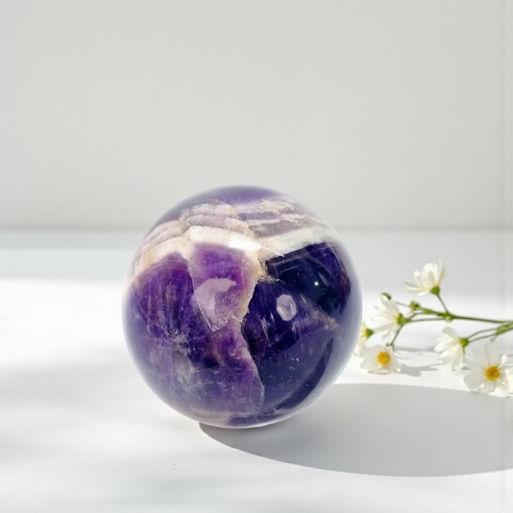Amethyst Crystal Sphere \ Ball