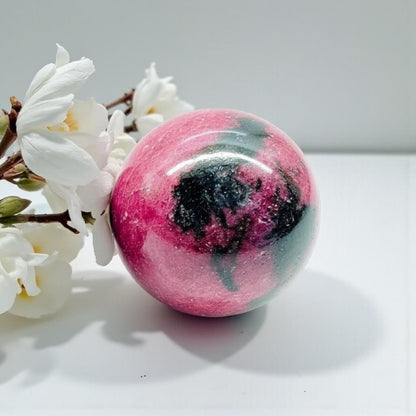 Rhodonite Crystal Sphere \ Ball