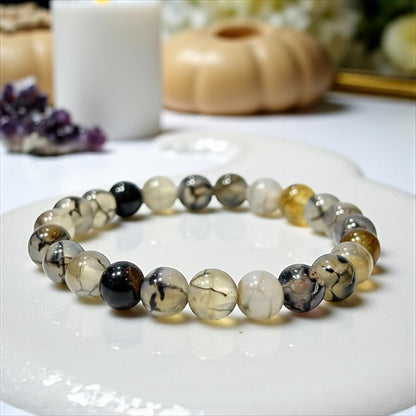 Dragon Vein Agate Bracelet