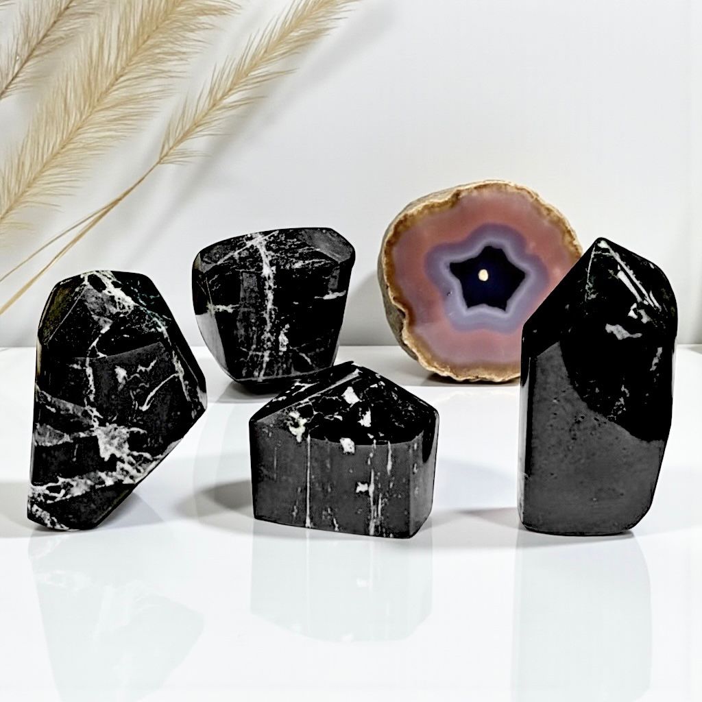 Black Tourmaline Free Forms \ Protection & Shielding