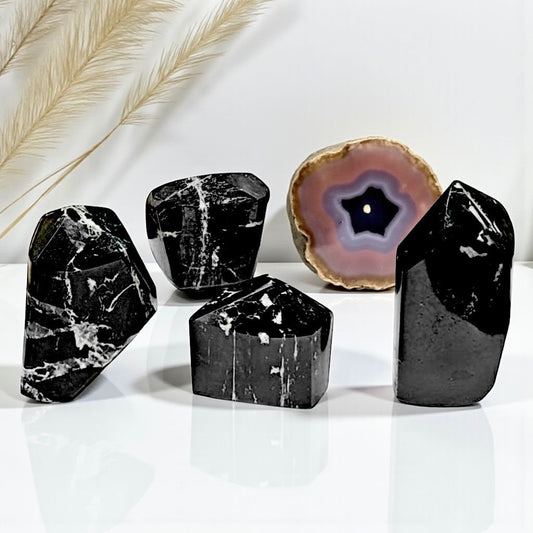 Black Tourmaline Free Forms \ Protection & Shielding