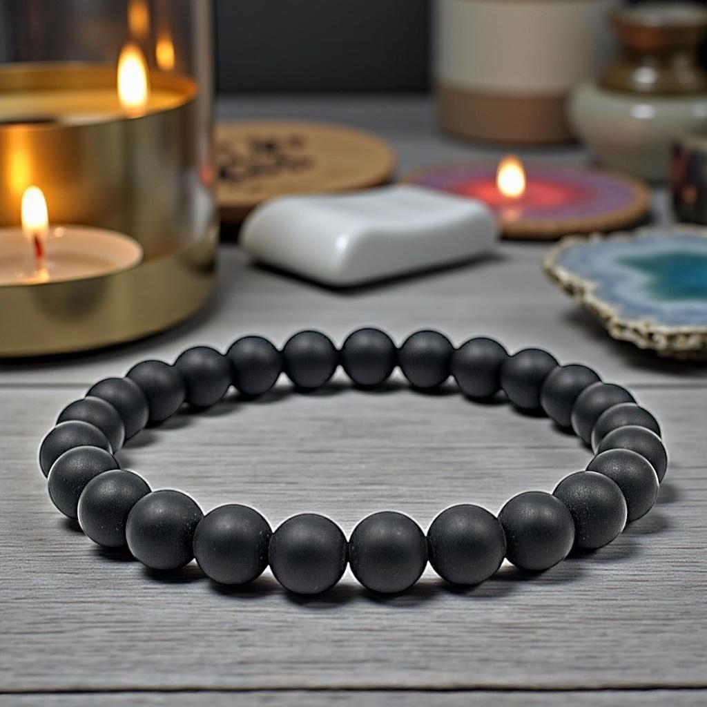 Matte Black Onyx Bracelet