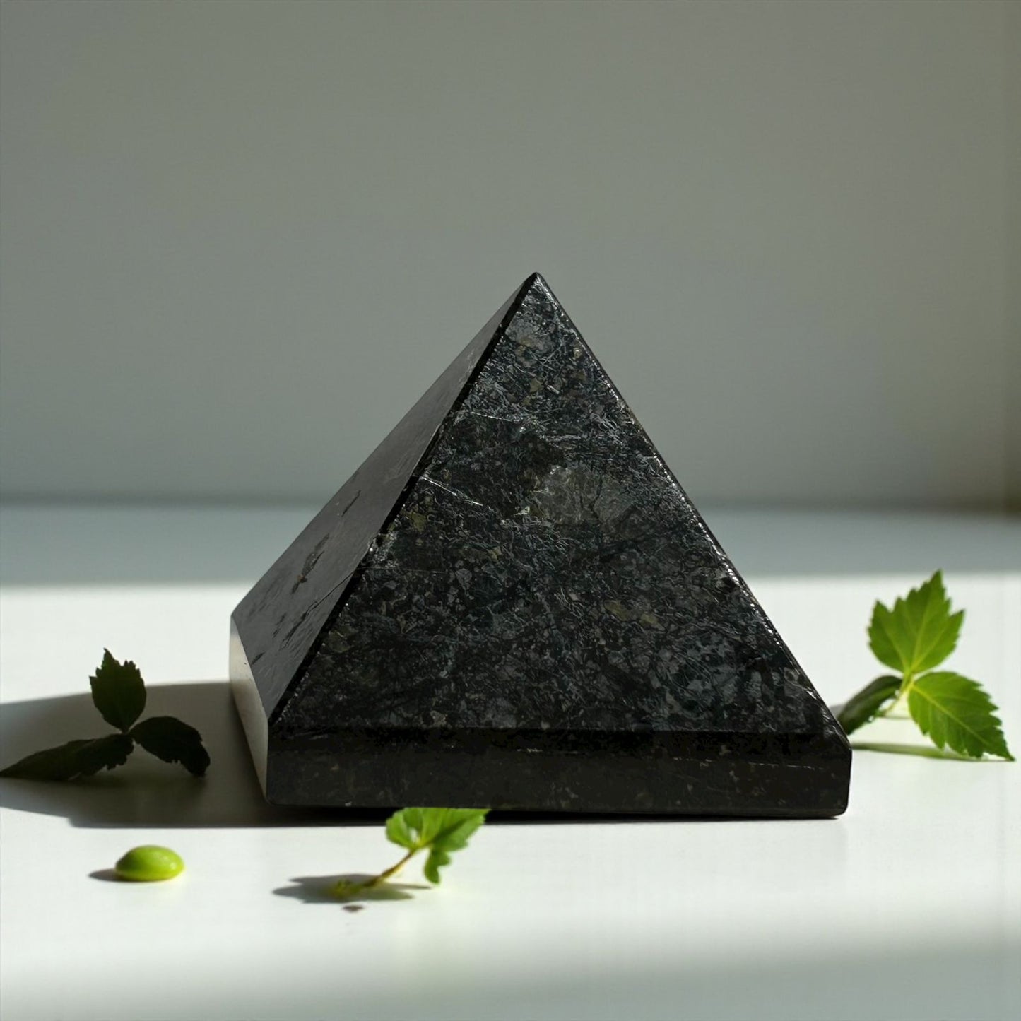 Black Tourmaline Pyramid for Healing \ Crystal Grid & Vastu or Feng Shui