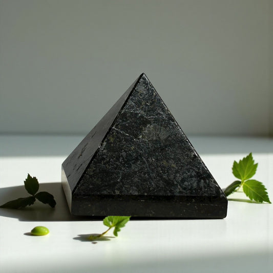 Black Tourmaline Pyramid for Healing \ Crystal Grid & Vastu or Feng Shui