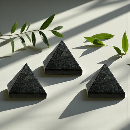 Black Tourmaline Pyramid for Healing \ Crystal Grid & Vastu or Feng Shui