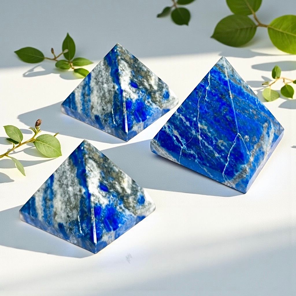 Lapis Lazuli Pyramid for Healing \ Crystal Grid & Vastu or Feng Shui