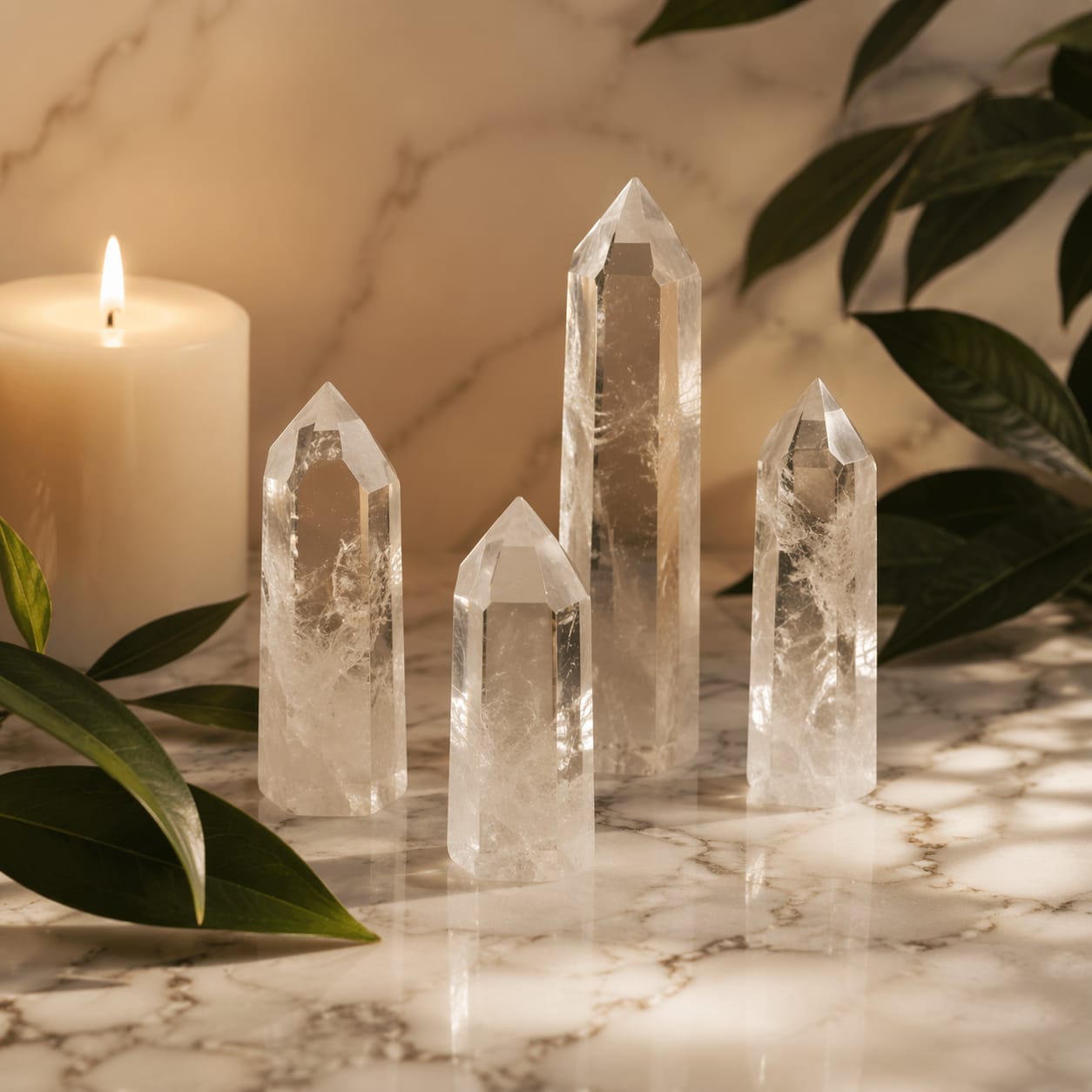Clear Quartz Tower